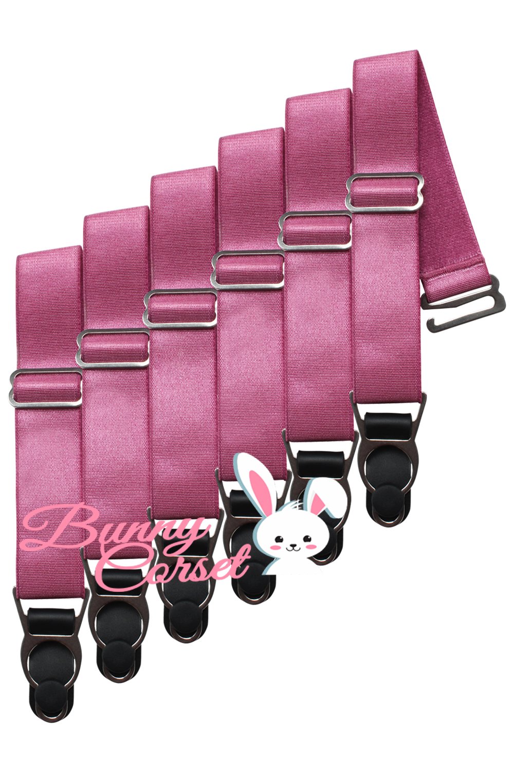 6 x Steel Suspender Clips in Ivory – Bunny Corset